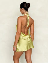 MONROE 2.0 MINI DRESS - GREEN : PISTACHIO