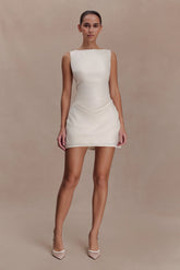 Bexley Draped Mini Dress - Ivory