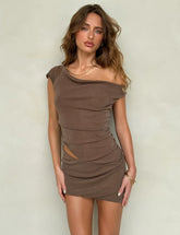 COBI MINI DRESS 2.0 - BROWN