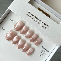 Pink Dual-Light Frenchie Press On Nails