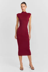 Suzette Midi Dress Red