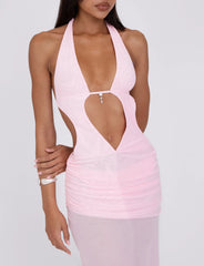 ESHA MAXI DRESS - PINK : BABY PINK