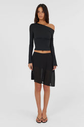 Bianca Midi Skirt Black