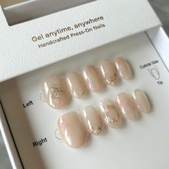Romantic Pink Garden Press On Nails