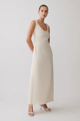 Anisa Scoop Neck Maxi Dress - Stripe