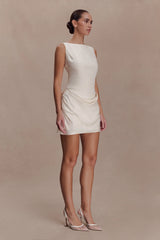 Bexley Draped Mini Dress - Ivory