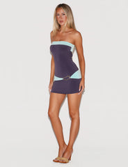 EOS MINI DRESS - MIDNIGHT AND AQUA
