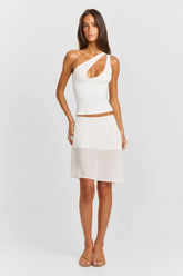 Bianca Midi Skirt White