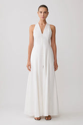 Sienna Button Down Maxi Dress - White