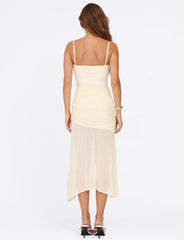 COVE MIDI DRESS - YELLOW : BUTTER