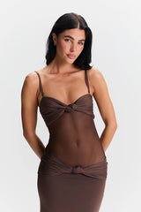 Amara Maxi Dress Brown