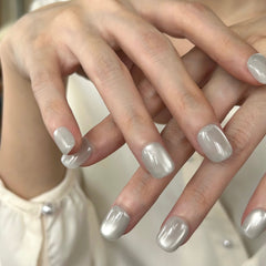 Moonlight Cat Eye Press On Nails