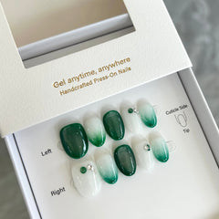 Jadeite Jade Press On Nails