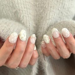 Blooming Frenchie Press On Nails