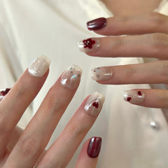 Spring in Seoul, Floral Doodle Press On Nails