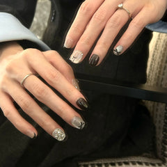 Miu Miu Girl in Her Little Black Dress Press On Nails
