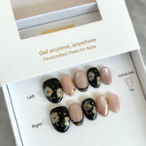 Midnight Velvet Rose Press On Nails