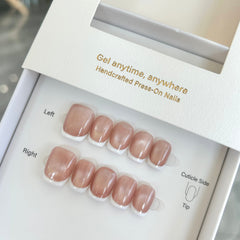 Classic Cat Eye Frenchie Press On Nails