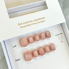 Classic Cat Eye Frenchie Press On Nails