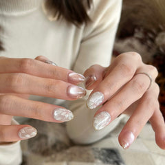 Pure Sakura Press On Nails