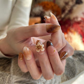 Twilight Blush with a French Kiss Press On Nails