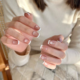 Classic Cat Eye Frenchie Press On Nails