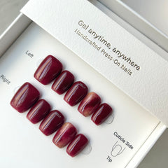 Classic Ancora Red Press On Nails
