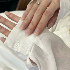 Subtle Shine with Matte Heart Press On Nails