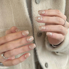 Clean Girl Marble Press On Nails