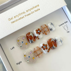 Maillard Autumn Paradise Press On Nails