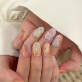 Splendour Sunset Marble Press On Nails