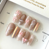 Pink and Sweet Ballerina Princess Press On Nails