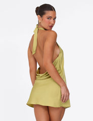 MONROE 2.0 MINI DRESS - GREEN : PISTACHIO