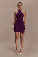 Jacky Tulip Mini Dress - Plum