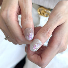 Romantic Purple Garden Press On Nails