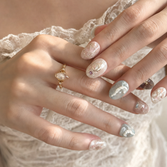 Soul Ties: The Lovers Rose Glow Press On Nails