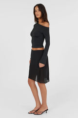 Bianca Midi Skirt Black