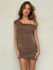 COBI MINI DRESS 2.0 - BROWN