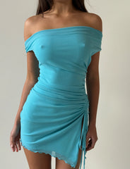 ELWYN MINI DRESS - BLUE