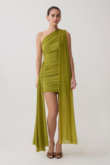 Asher Mini Dress - Olive