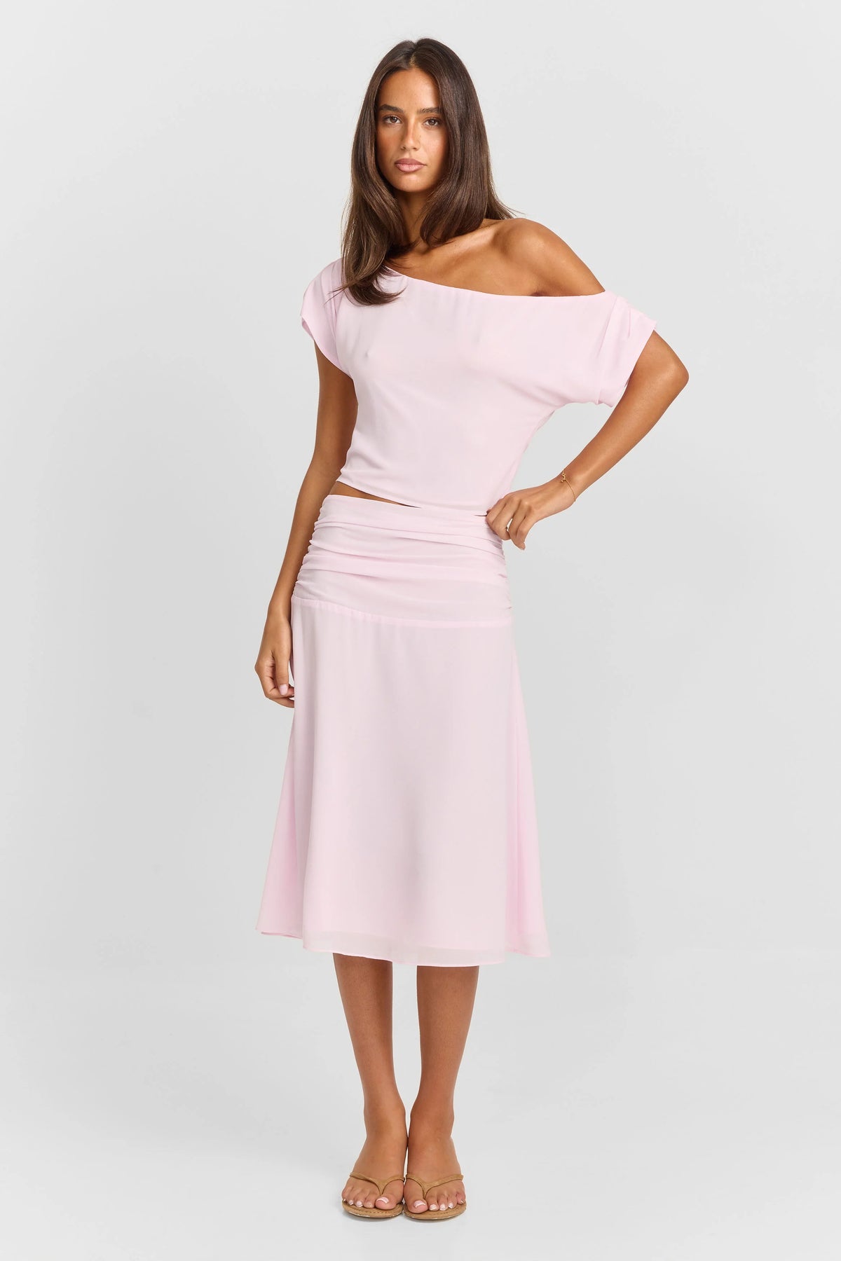 Margot Midi Skirt Pink