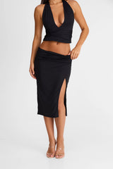 Arielle Midi Skirt Black