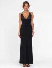 DEENA MAXI DRESS - BLACK