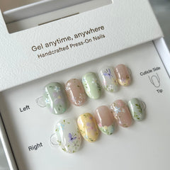 Monet's Spring Press On Nails