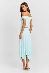 Chloe Midi Skirt Blue