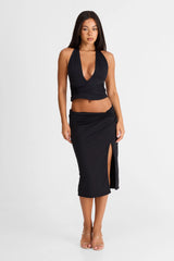 Arielle Midi Skirt Black