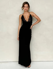 DEENA MAXI DRESS - BLACK