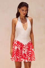 RASTIE MINI DRESS - MATELO RED