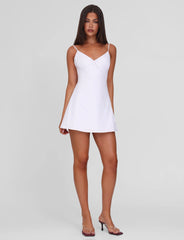 WINNIE MINI DRESS - WHITE