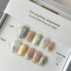 Monet's Spring Press On Nails